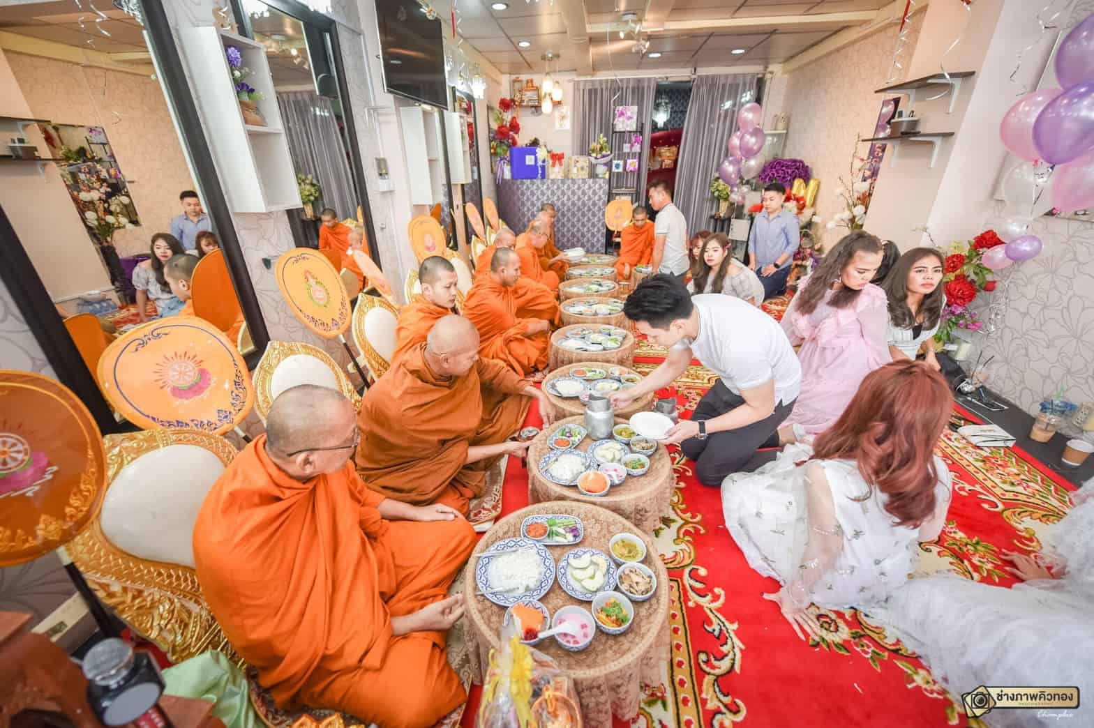 ทำบุญบ้าน ทำบุญขึ้นบ้านใหม่ อาหารทำบุญขึ้นบ้านใหม่ ทำบุญบริษัท พิธีสงฆ์