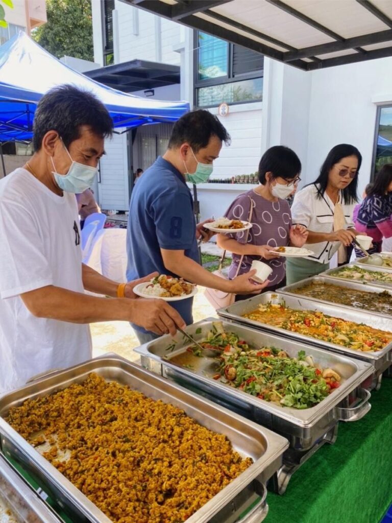 ตัวอย่างไลน์อาหาร